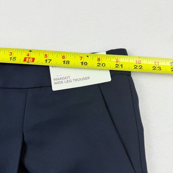 Liz Claiborne Women's Margot Wide Leg Pleated Stretch Blue Trousers Size 20W NWT - Picture 9 of 12